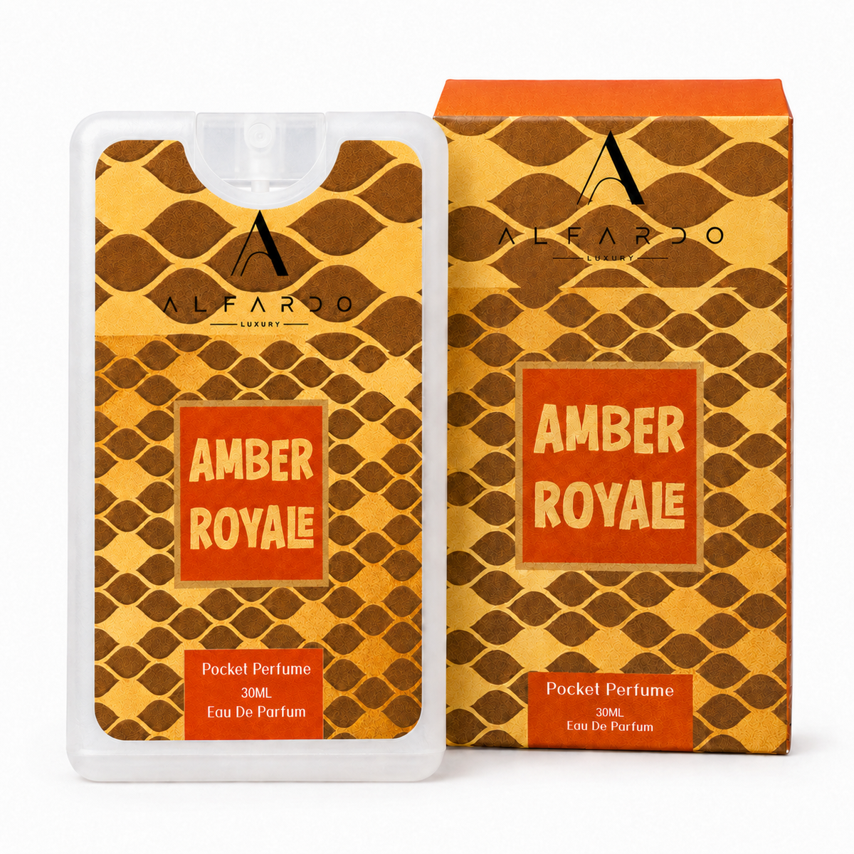 Amber Royale 30ml pocket perfume, bottle and carton