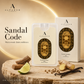 Sandal Code pocket perfume with its key fragrance ingredients